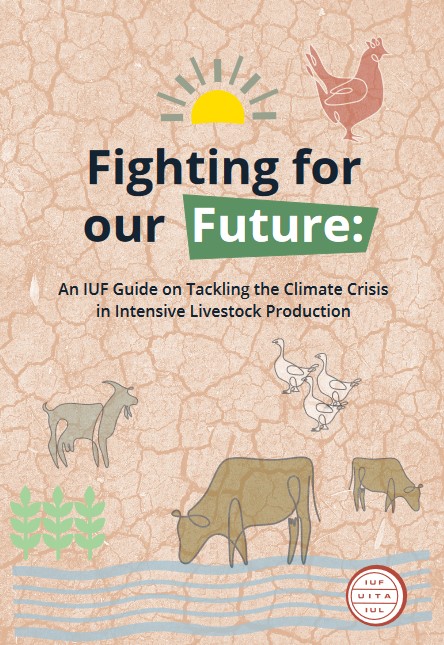 IUF poster on livestock and the climate crisis in English