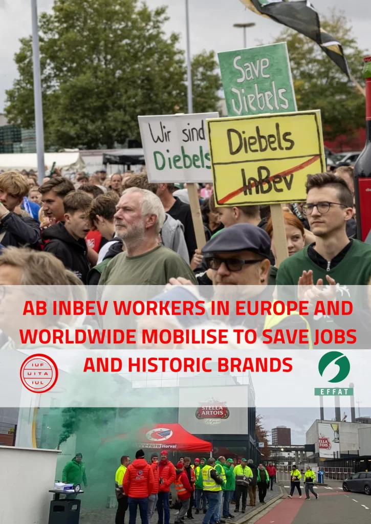 Featured image for - AB InBev workers mobilize to save jobs and historic brands and to stop union-busting